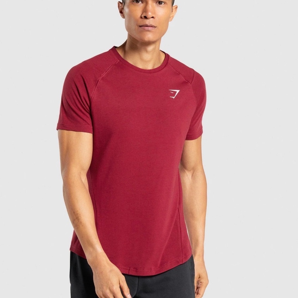 Gymshark Burgundy Short Sleeve Tee